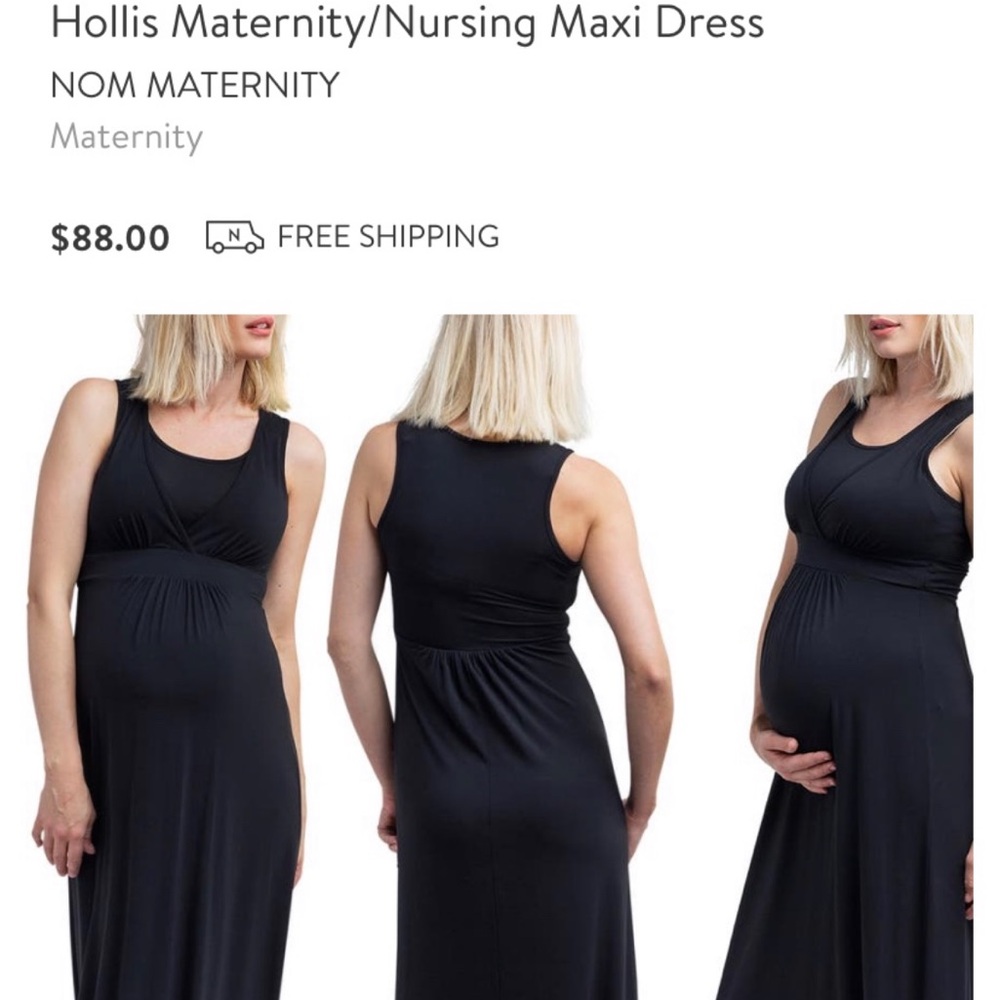Nom Maternity dress Size Large (Navy)